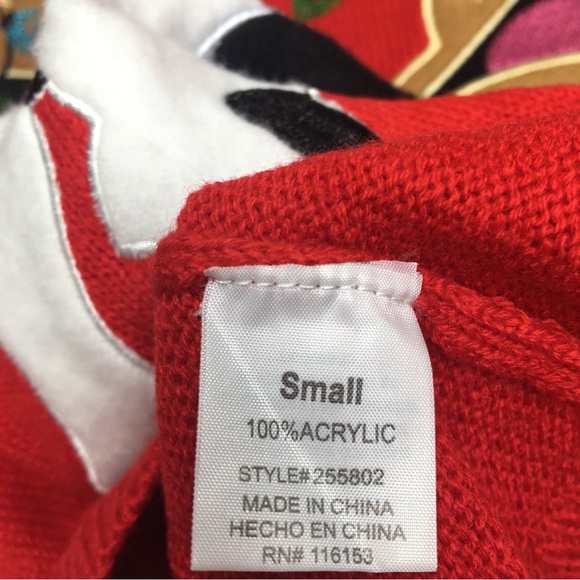 Merry Christmas by Poof Boston Terrier Sweater Size S - Picture 10 of 10